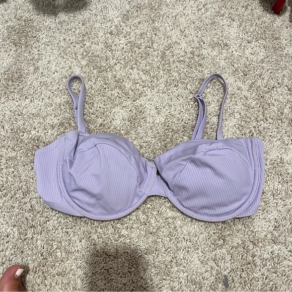 Lavender Push Up Wired Bikini Top (38DD) - Picture 1 of 3
